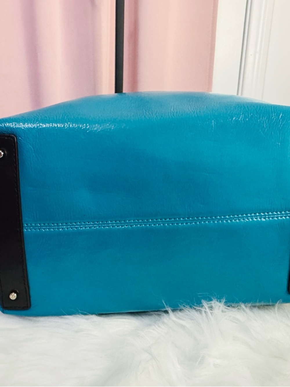 Kate Spade ♠️ Turquoise & Brown RARE combo color - Picture 9 of 15